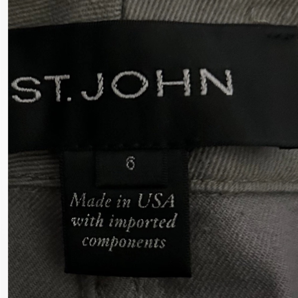 St. John High Rise Skinny Jeans Size 6 Gray Excellent Condition - Picture 3 of 11